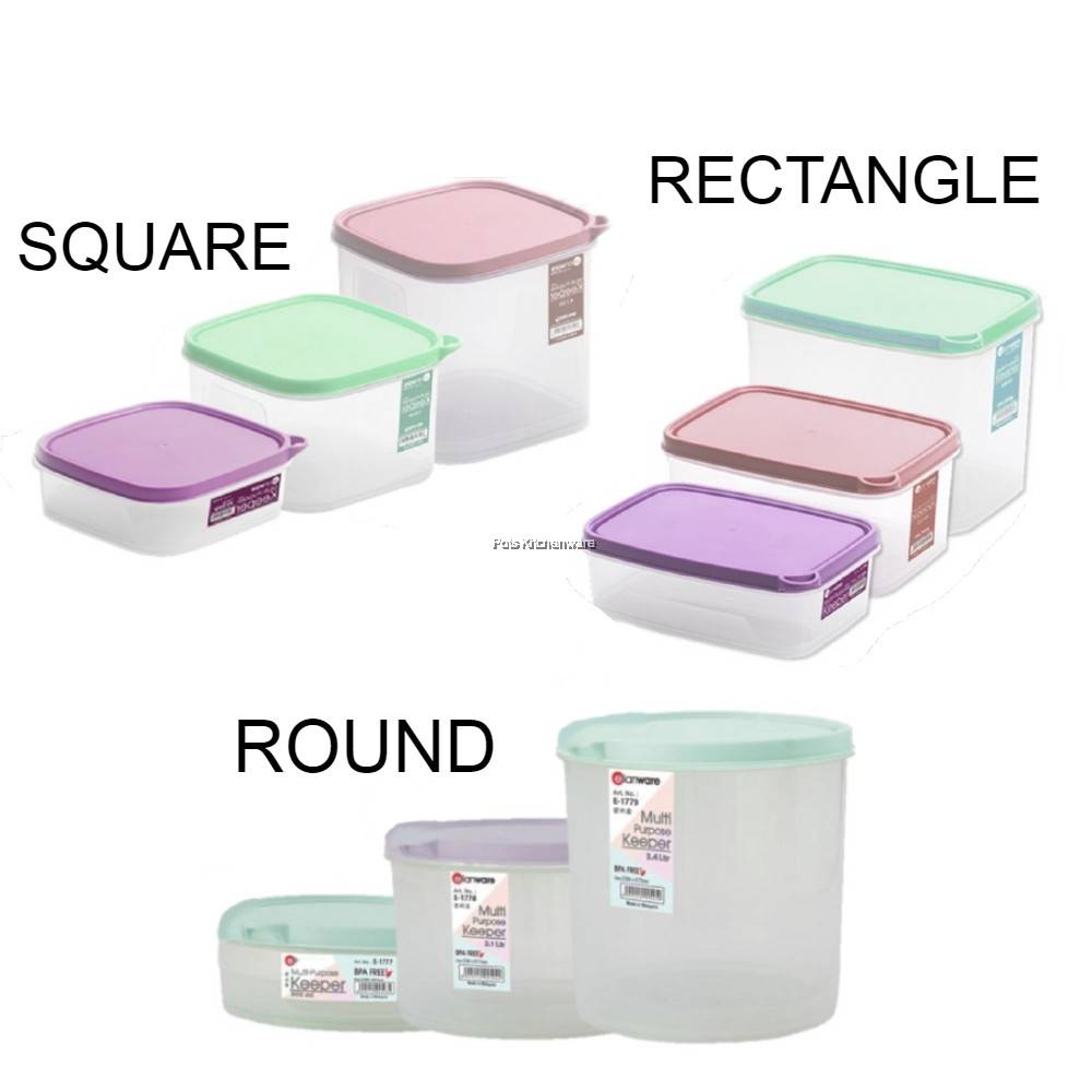 Elianware BPA Free Plastic Stackable Airtight Food Snack Container ...