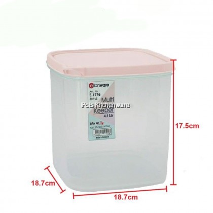 Elianware BPA Free Plastic Stackable Airtight Food Snack Container Keeper Storage - E1774M