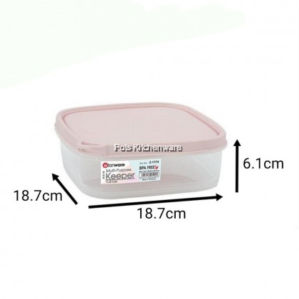 Elianware BPA Free Plastic Stackable Airtight Food Snack Container Keeper Storage - E1774M