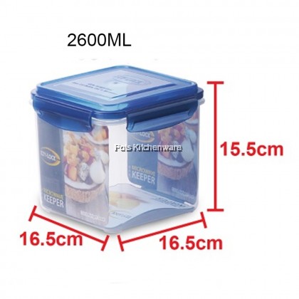 Elianware BPA FREE Ezy-Lock 100% Airtight Seal Microwavable Food Container Storage - E691M