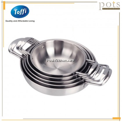 Toffi Stainless Steel Hot Pot Spain Seafood Korean Ramen Noodle Soup Pot Double Ear - C6418M Toffi Stainless Steel Hot Pot Spain Seafood Korean Ramen Noodle Soup Pot Double Ear - C6418M