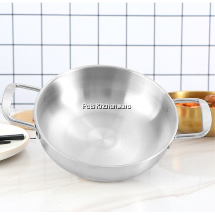 Toffi Stainless Steel Hot Pot Spain Seafood Korean Ramen Noodle Soup Pot Double Ear - C6418M Toffi Stainless Steel Hot Pot Spain Seafood Korean Ramen Noodle Soup Pot Double Ear - C6418M