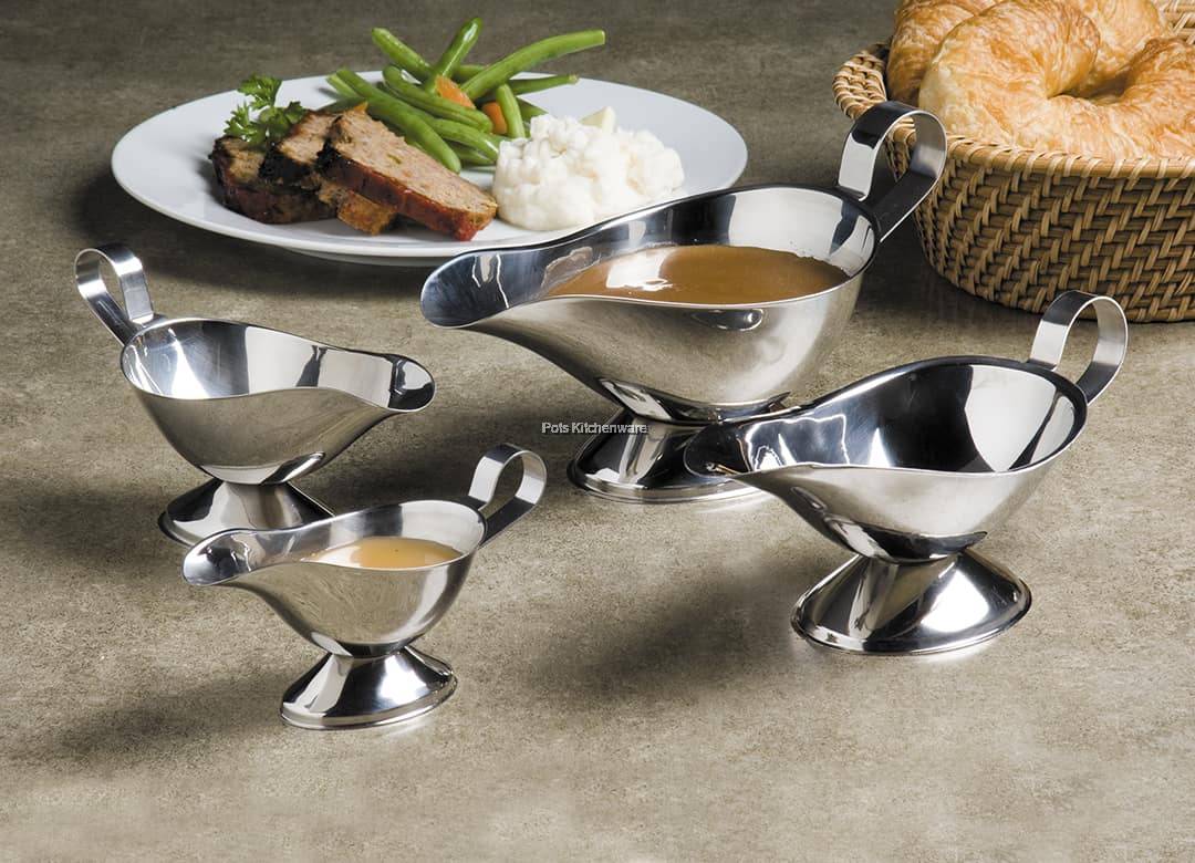 Stainless Steel Gravy Boat Sauce Boat Juice Bucket Dish Roasting Sauce