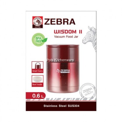100% Original Zebra Thailand 泰国斑马牌 SUS304 Stainless Steel Wisdom II Keep Warm Vacuum Food Jar Container 保温壶 - Z152409M