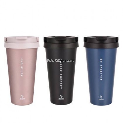 100% Original Zebra SUS 304 Stainless Steel Keep Warm Cold Vacuum Flask Mug (500ml) - Z112703