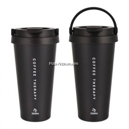 100% Original Zebra SUS 304 Stainless Steel Keep Warm Cold Vacuum Flask Mug (500ml) - Z112703