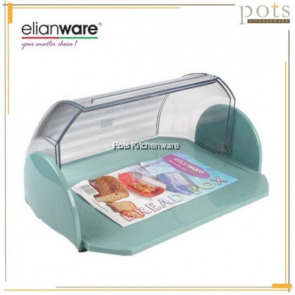 Elianware BPA FREE Plastic Bread Box Cakes Container with Cover - E125