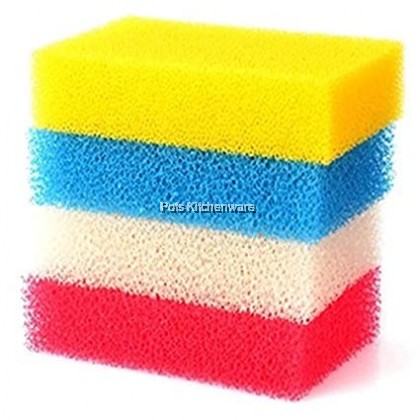 Korean Loofah 4pc-Set Cotton Cleaning Scrubbing Dishwashing Sponge Multipurpose Non-Scratch Scouring Pad - GJ35110 Korean Loofah 4pc-Set Cotton Cleaning Scrubbing Dishwashing Sponge Multipurpose Non-Scratch Scouring Pad - GJ35110