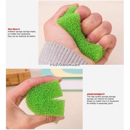 Korean Loofah 4pc-Set Cotton Cleaning Scrubbing Dishwashing Sponge Multipurpose Non-Scratch Scouring Pad - GJ35110 Korean Loofah 4pc-Set Cotton Cleaning Scrubbing Dishwashing Sponge Multipurpose Non-Scratch Scouring Pad - GJ35110