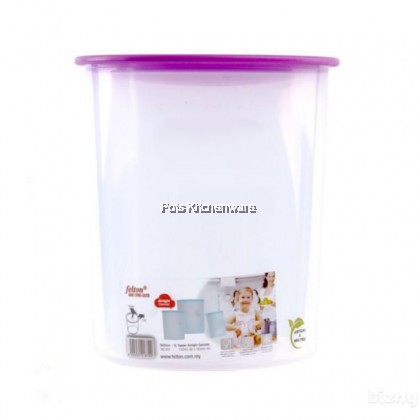 13.5L Felton BPA Free Large Sealer Airtight Topper Snack Round Food Canister Container Bekas Besar Biskut Kuih Raya Keropok - TAC879 13.5L Felton BPA Free Large Sealer Airtight Topper Snack Round Food Canister Container Bekas Besar Biskut Kuih Raya Keropok - TAC879
