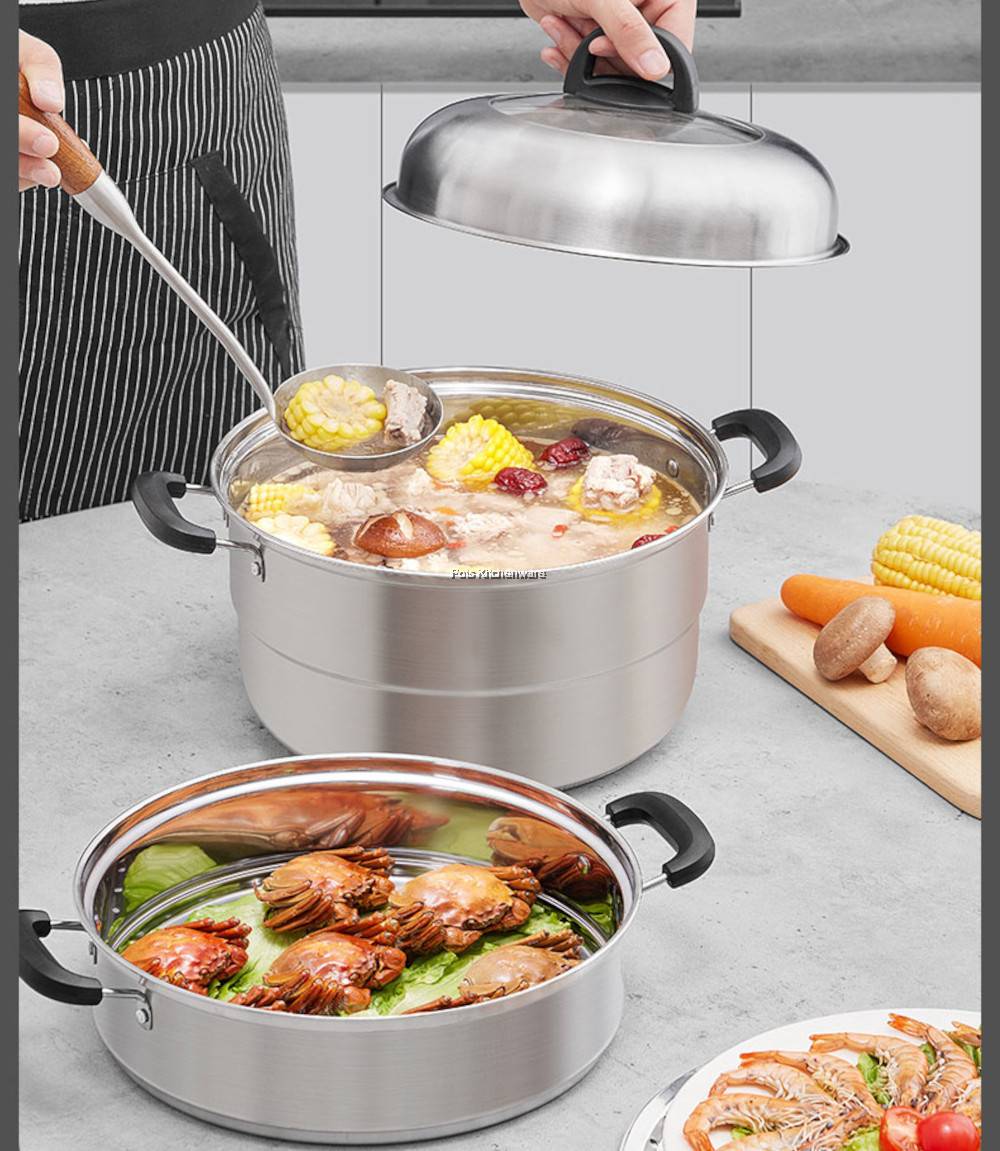 Stainless Steel SUS 304 High Quality Multifunction Steamer Steaming