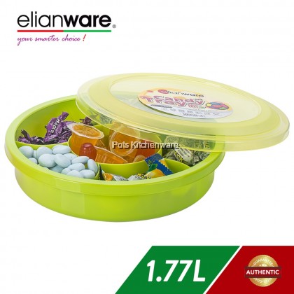 Elianware BPA FREE 6 Compartment Candy Tray Cookies Container Biscuit Box Storage Bekas Kuih Raya Gula-gula - E937