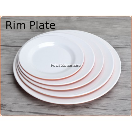 30% CLEARANCE OFFER High Quality Melamine Two Tone Yellow White Dining Set Round Oval Plate Soup Ramen Bowl Pinggan Mangkuk - 1206WYM