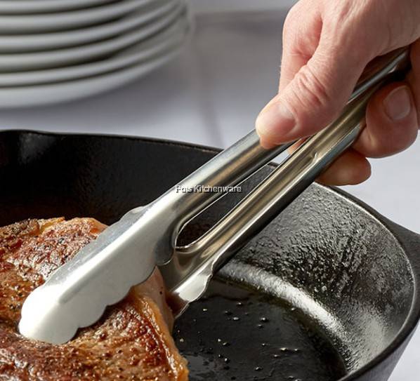 Stainless Steel Food Tong Barbecue Clipper Serving Tongs Bread Buffet