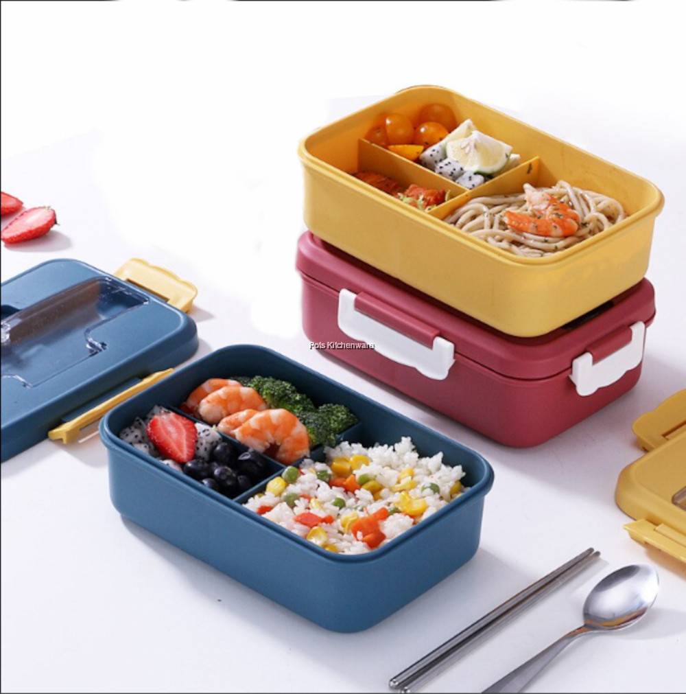 1000ml/1500ml Portable Microwave Safe Bento Lunch Box Food Storage