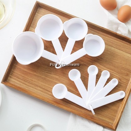 Lava 10pc-Set BPA FREE Plastic Measuring Cup and Spoon Set Cooking Baking - CKA1177
