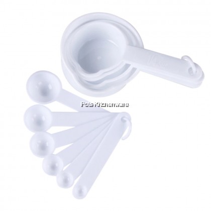 Lava 10pc-Set BPA FREE Plastic Measuring Cup and Spoon Set Cooking Baking - CKA1177