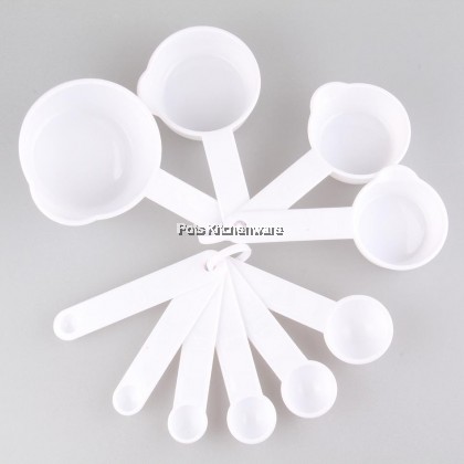 Lava 10pc-Set BPA FREE Plastic Measuring Cup and Spoon Set Cooking Baking - CKA1177