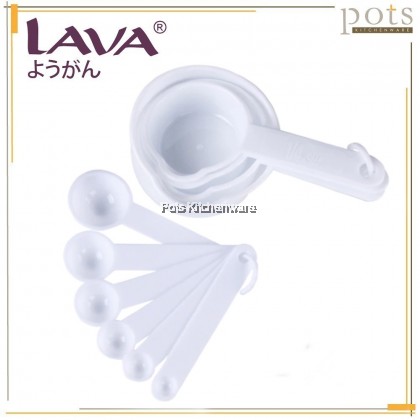 Lava 10pc-Set BPA FREE Plastic Measuring Cup and Spoon Set Cooking Baking - CKA1177