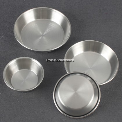 2pcs Toffi SUS304 Stainless Steel Dishes Bowl Condiment Sauce Plate Small Bowl Saucer Pinggan Sos Kecil 不锈钢蘸料碟油碟 - K1707M
