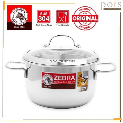 100% Original Zebra Thailand 泰国斑马牌 Stainless Steel SUS304 Extreme Infinity Sauce Pot Soup Pot Periuk Sup 汤锅汤煲 (18cm/20cm/22cm/24cm) - Z162295