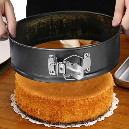 Non Stick Round Spring Form Baking Pan Loose Base Removable Bottom Cake Mold Acuan Kek (6inch/7inch/8inch/9inch) - 62SF306M Non Stick Round Spring Form Baking Pan Loose Base Removable Bottom Cake Mold Acuan Kek (6inch/7inch/8inch/9inch) - 62SF306M
