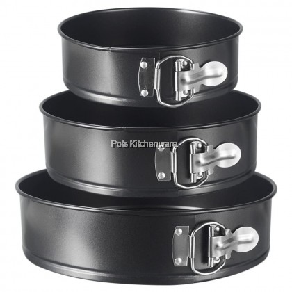 Non Stick Round Spring Form Baking Pan Loose Base Removable Bottom Cake Mold Acuan Kek (6inch/7inch/8inch/9inch) - 62SF306M Non Stick Round Spring Form Baking Pan Loose Base Removable Bottom Cake Mold Acuan Kek (6inch/7inch/8inch/9inch) - 62SF306M