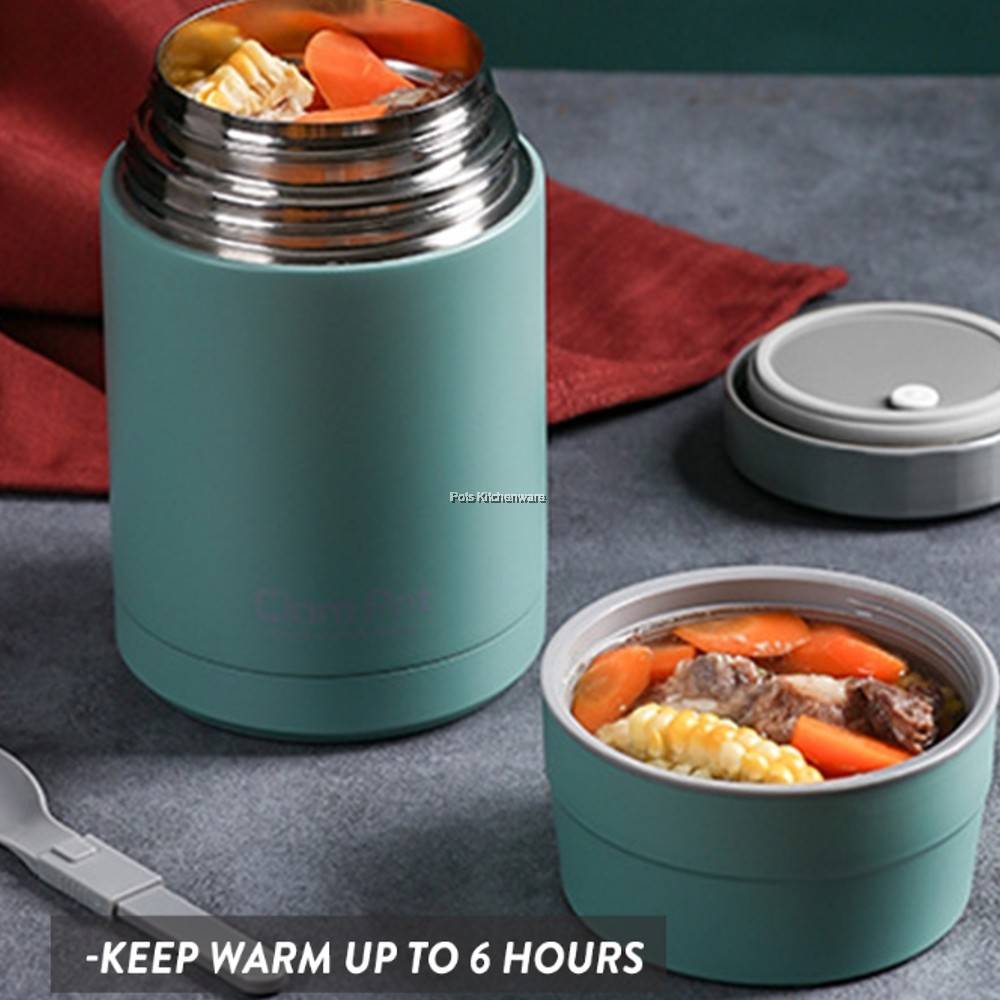 UNIHOM Stainless Steel 304 BPA FREE Vacuum Keep Warm Food Jar Soup