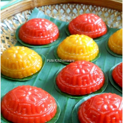 63g/75g 2 Stamps Plastic Ang Ku Kueh Maker Hand Press Mold Acuan Angku 红龟粿手压式模型模具 - PL1023M