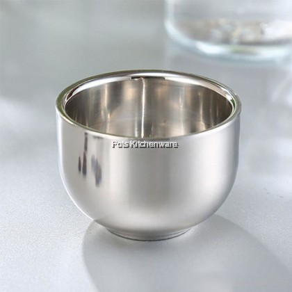 2pcs Toffi 120ml/180ml Stainless Steel Anti Scald Double Layer Tea Cup Cawan Teh Cina 不锈钢双层防热茶杯 - D0707M 2pcs Toffi 120ml/180ml Stainless Steel Anti Scald Double Layer Tea Cup Cawan Teh Cina 不锈钢双层防热茶杯 - D0707M