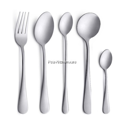 Toffi Stainless Steel Dining Cutlery Flatware Dessert Fork Dessert Spoon Dessert Knife Dessert Soup Spoon Soda Spoon Tea Spoon - F4000