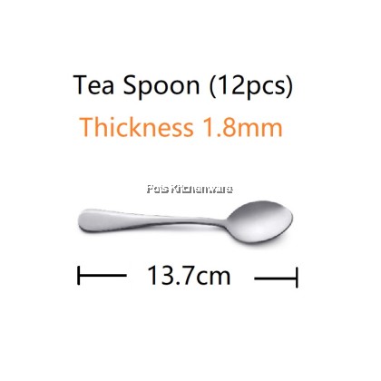 Toffi Stainless Steel Dining Cutlery Flatware Dessert Fork Dessert Spoon Dessert Knife Dessert Soup Spoon Soda Spoon Tea Spoon - F4000