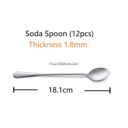 Toffi Stainless Steel Dining Cutlery Flatware Dessert Fork Dessert Spoon Dessert Knife Dessert Soup Spoon Soda Spoon Tea Spoon - F4000