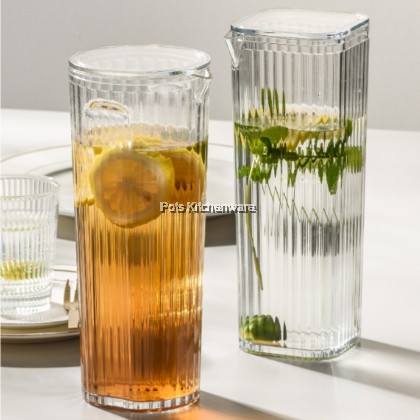 LAVA Transparent Acrylic PC Plastic Water Jug Cold Water Bottle Lined Cup Jug Air Cawan 透明塑料亚克力水壶水杯 - 