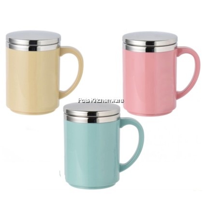 100% Original Zebra 350ML Stainless Steel SUS304 Prima IV Double Wall with Lid Cawan 不锈钢杯子 - Z112051M 