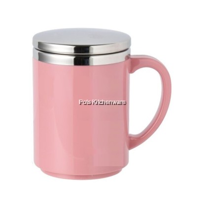 100% Original Zebra 350ML Stainless Steel SUS304 Prima IV Double Wall with Lid Cawan 不锈钢杯子 - Z112051M 