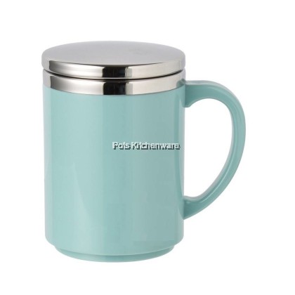100% Original Zebra 350ML Stainless Steel SUS304 Prima IV Double Wall with Lid Cawan 不锈钢杯子 - Z112051M 