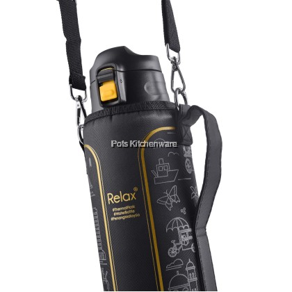 Relax 1500ml Stainless Steel SUS 304 Travelling Thermal Flask Thermos Bottle with Bag 大容量保温壶保温罐 - D3615