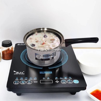 Rhino Stainless Steel 201 Deep Sauce Pan / Deep Pot Keluli Tahan Karat Kuali Periuk 不锈钢平底锅  汤锅