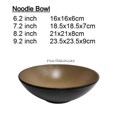 3pcs Melamine T-Series Bowl Noodle, Bowl Soup, Tumbler, Dish or Plate, mangkuk pinggan - MEG-T1000M