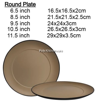 3pcs Melamine T-Series Bowl Noodle, Bowl Soup, Tumbler, Dish or Plate, mangkuk pinggan - MEG-T1000M