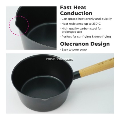 Home Perfect Stainless Steel Non Stick Sauce Pan, Wok, Fry Pan & Paella Pan ; Keluli Tahan Karat Tidak Melekat Kuali Sos,, Kuali Goreng & Kuali Paella  不锈钢不粘煎锅、 炒锅、酱锅和海鲜饭锅