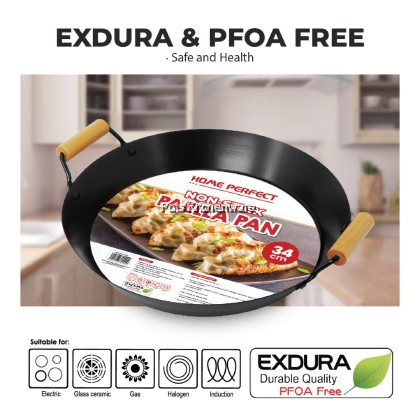 Home Perfect Stainless Steel Non Stick Sauce Pan, Wok, Fry Pan & Paella Pan ; Keluli Tahan Karat Tidak Melekat Kuali Sos,, Kuali Goreng & Kuali Paella  不锈钢不粘煎锅、 炒锅、酱锅和海鲜饭锅