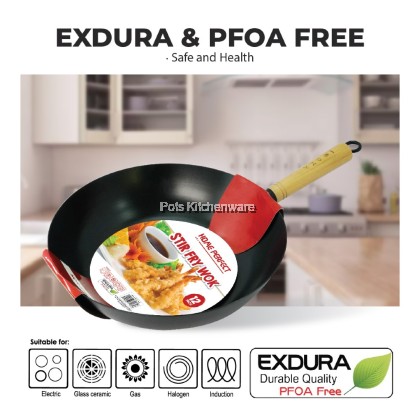 Home Perfect Stainless Steel Non Stick Sauce Pan, Wok, Fry Pan & Paella Pan ; Keluli Tahan Karat Tidak Melekat Kuali Sos,, Kuali Goreng & Kuali Paella  不锈钢不粘煎锅、 炒锅、酱锅和海鲜饭锅