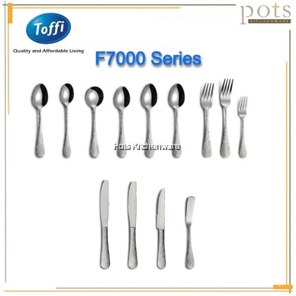 Toffi Stainless Steel Dining Cutlery Flatware Dinner Fork Table Spoon Knife Dessert Steak Knife Soup Soda Tea Coffee Sudu Garpu Pisau 不锈钢汤匙刀叉 - F7000