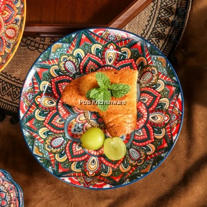 Blue Color Bohemia Porcelain Ceramic Bowl Plate; Porselin Seramik Pinggan Mangkuk; 波西米亚陶瓷碗盘