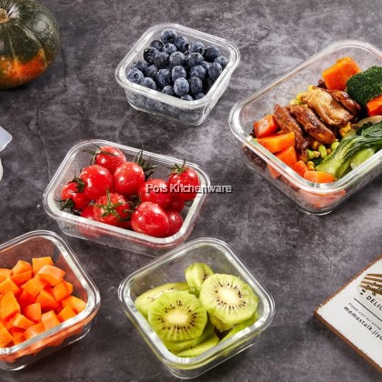 Glass Square Rectangular Heat Resistant Cold Resistant Container With Lid; Kaca Segiempat Tahan Panas Tahan Sejuk Dengan Penutup; 方形长方形耐热耐冷玻璃带盖容器 Glass Square Rectangular Heat Resistant Cold Resistant Container With Lid; Kaca Segiempat Tahan Panas Tahan Sejuk Dengan Penutup; 方形长方形耐热耐冷玻璃带盖容器