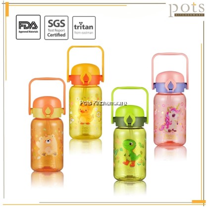 Relax Tritan Kids Tumbler Water Bottle 500ml 0.5Litre BPA Free With Straw; Botol Air Kanak-kanak; 儿童小孩水壶水罐