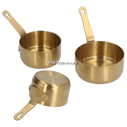 SUS 304 Stainless Steel Mini Saucepan Sauce Cup With Handle Cawan Sos Periuk Mini Keluli Tahan Karat Dengan Pemegang; 带手柄不锈钢迷你锅酱杯
