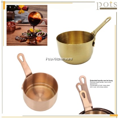 SUS 304 Stainless Steel Mini Saucepan Sauce Cup With Handle Cawan Sos Periuk Mini Keluli Tahan Karat Dengan Pemegang; 带手柄不锈钢迷你锅酱杯